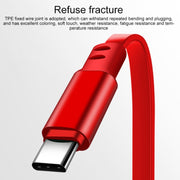 1.2m 3.5A Max 3 in 1 USB to USB-C / Type-C + 8Pin + Micro USB Retractable Charging Cable(Black)