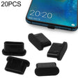 20 PCS Silicone Anti-Dust Plugs for USB-C / Type-C Port(Black) - free shipping - PMC TechLife - Order now!
