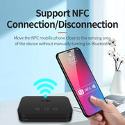 TI-800 NFC Desktop Bluetooth 5.0  Adapter Music Receiver for USB Drive Reads Bluetooth Speaker (Black)
