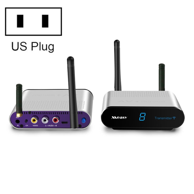 Measy AV230 2.4GHz Wireless Audio / Video Transmitter and Receiver with Infrared Return Function, Transmission Distance: 300m, US Plug