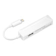 4 in 1 MS + SD + TF + USB2.0 Multi-function Card Reader for 8 Pin Devices - U Disk & Card Reader by PMC TechLife | Online Shopping South Africa | PMC TechLife