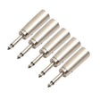 5 PCS 6.35mm to 3 Pin XLR Plug Male Audio Converter Connector - Microphone Audio Cable & Connector by PMC TechLife | Online Shopping South Africa | PMC TechLife