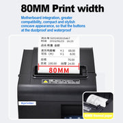Xprinter N160II USB+WIFI Interface 80mm 160mm/s Automatic Thermal Receipt Printer, EU Plug