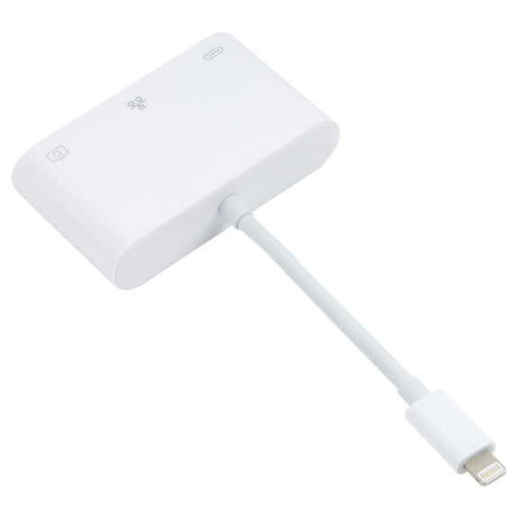NK-107 3 in 1 8 Pin Male to USB + 1000M Ethernet + 8 Pin Power Female Adapter