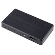 3D 4K HDMI Splitter Box, 1 Input x 4 Output, USB Power Supply(Black) - Splitter by PMC TechLife | Online Shopping South Africa | PMC TechLife | Buy Now Pay Later Mobicred