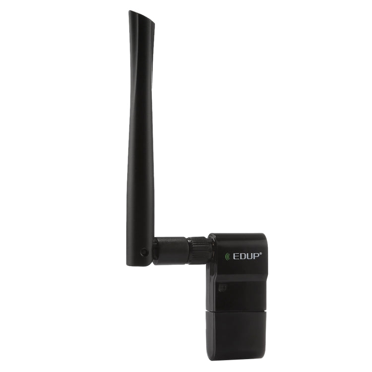 EDUP EP-AC1635 600Mbps Dual Band Wireless 11AC USB Ethernet Adapter 2dBi Antenna for Laptop / PC(Black)