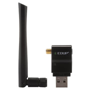 EDUP EP-AC1635 600Mbps Dual Band Wireless 11AC USB Ethernet Adapter 2dBi Antenna for Laptop / PC(Black)