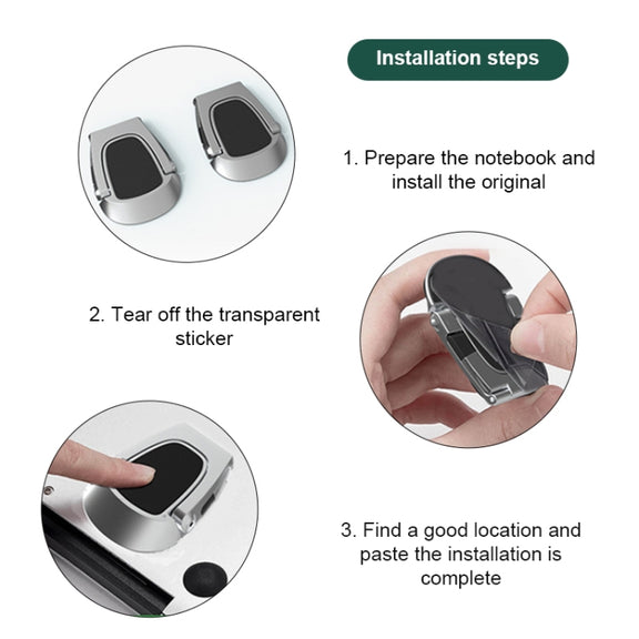 SD-001 2 PCS Desktop Foldable Mini Holder, Specification: Aluminum Alloy