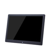 15-inch Digital Photo Frame Electronic Photo Frame Ultra-narrow Side Support 1080P Wall-mounted Advertising Machine(Black)