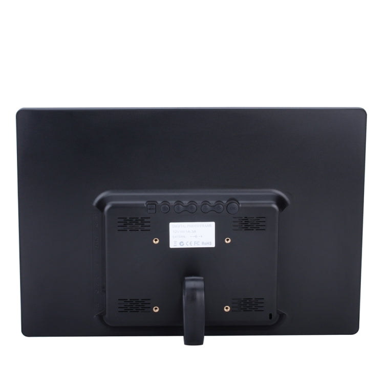 15-inch Digital Photo Frame Electronic Photo Frame Ultra-narrow Side Support 1080P Wall-mounted Advertising Machine(Black)