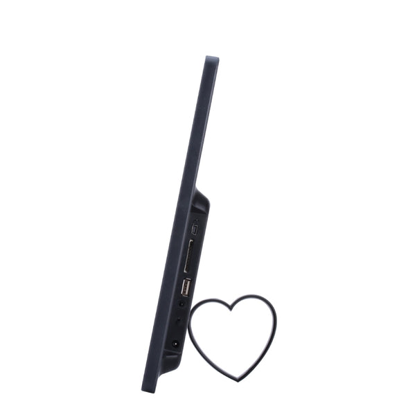 15-inch Digital Photo Frame Electronic Photo Frame Ultra-narrow Side Support 1080P Wall-mounted Advertising Machine(Black)