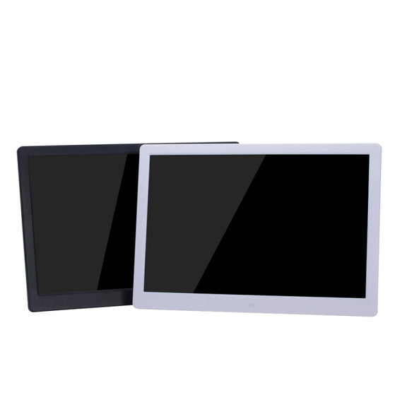 15-inch Digital Photo Frame Electronic Photo Frame Ultra-narrow Side Support 1080P Wall-mounted Advertising Machine(Black)