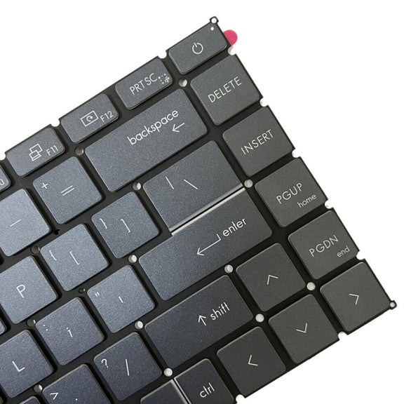 US Version Laptop Keyboard with Backlight for MSI GE66 Raider / MS-1541 / GP66 / MS-1542/1543 / GS66 / MS-16V1 / MS-16V2 / 10SD / 10SE (Grey)