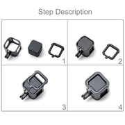 PULUZ Housing Shell CNC Aluminum Alloy Protective Cage with Insurance Frame for GoPro HERO5 Session /HERO4 Session /HERO Session(Black)