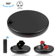 PULUZ 45cm Remote Control Adjusting Speed Rotating Turntable Display Stand with Power Socket, Black, Load 100kg(UK Plug) - free shipping - PMC TechLife - Order now!