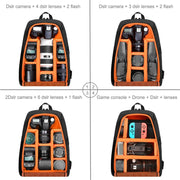 PULUZ Outdoor Portable Water-resistant Scratch-proof Dual Shoulders Backpack Handheld PTZ Stabilizer Camera Bag with Rain Cover for Digital Camera, DJI Ronin-SC / Ronin-S(Black)