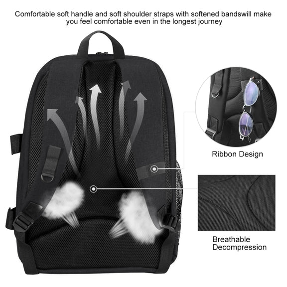 PULUZ Outdoor Portable Water-resistant Scratch-proof Dual Shoulders Backpack Handheld PTZ Stabilizer Camera Bag with Rain Cover for Digital Camera, DJI Ronin-SC / Ronin-S(Black)