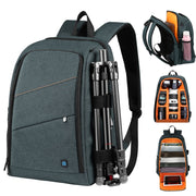 PULUZ Outdoor Portable Water-resistant Scratch-proof Dual Shoulders Backpack Handheld PTZ Stabilizer Camera Bag with Rain Cover for Digital Camera, DJI Ronin-SC / Ronin-S(Grey)