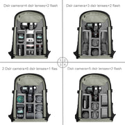 PULUZ Outdoor Portable Water-resistant Scratch-proof Dual Shoulders Backpack Handheld PTZ Stabilizer Camera Bag with Rain Cover for Digital Camera, DJI Ronin-SC / Ronin-S (Black)