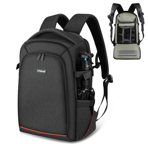 PULUZ Outdoor Portable Water-resistant Scratch-proof Dual Shoulders Backpack Handheld PTZ Stabilizer Camera Bag with Rain Cover for Digital Camera, DJI Ronin-SC / Ronin-S (Black)