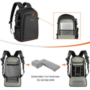 PULUZ Outdoor Portable Water-resistant Scratch-proof Dual Shoulders Backpack Handheld PTZ Stabilizer Camera Bag with Rain Cover for Digital Camera, DJI Ronin-SC / Ronin-S (Black)