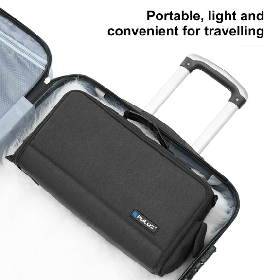 PULUZ Portable Camera Crossbody Shoulder Bag Digital Storage Lens Bag (Black)