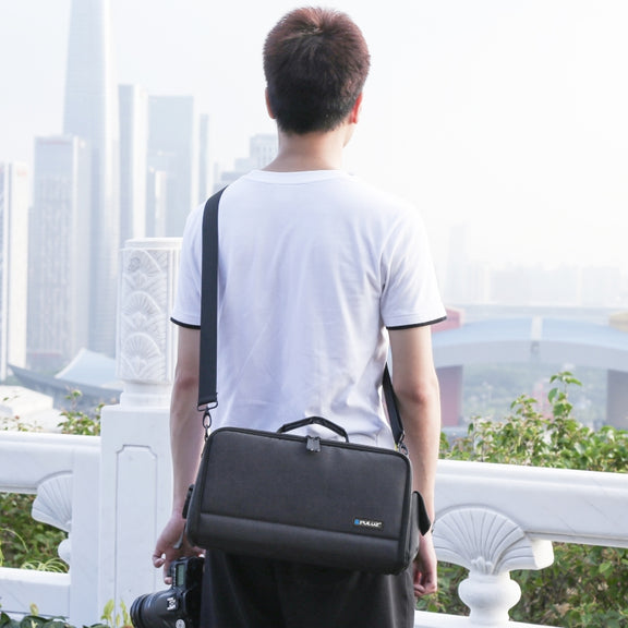 PULUZ Portable Camera Crossbody Shoulder Bag Digital Storage Lens Bag (Black)