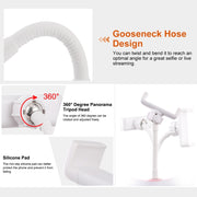 PULUZ Flexible Clip Mount Holder with Clamping Base (White)