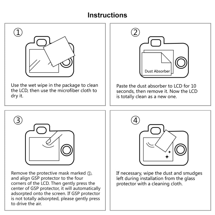 PULUZ 2.5D 9H Tempered Glass Film for Canon EOS R, Compatible with Panasonic S1/ S1R, Sigma FP