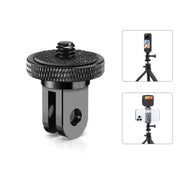 PULUZ 1/4 inch Screw Metal Tripod Mount Action Camera Adapter (Black)