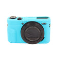 PULUZ Soft Silicone Protective Case for Canon EOS G7 X Mark II(Blue) - Protective Case by PULUZ | Online Shopping South Africa | PMC TechLife | Buy Now Pay Later Mobicred