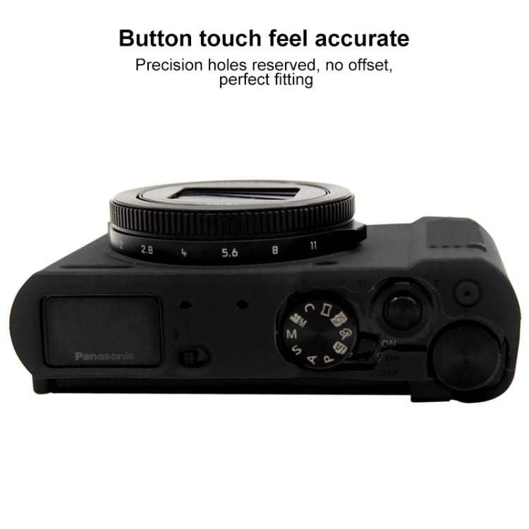 PULUZ Soft Silicone Protective Case for Panasonic Lumix  LX10(Black)