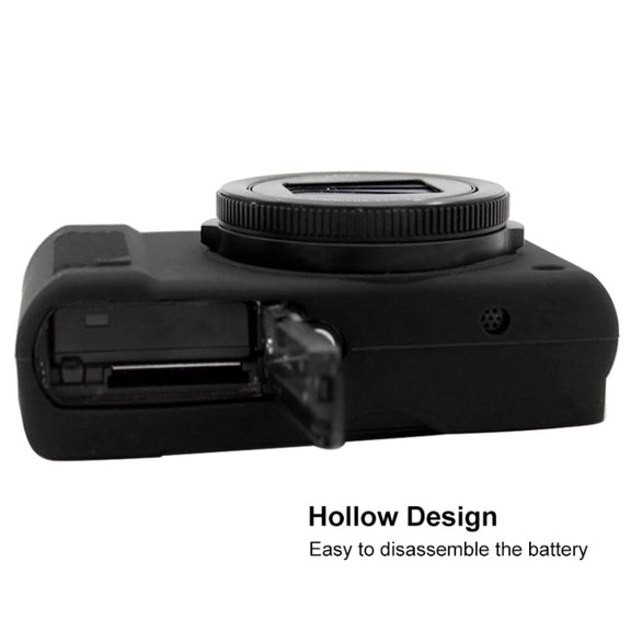 PULUZ Soft Silicone Protective Case for Panasonic Lumix  LX10(Black)