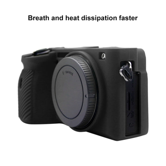 PULUZ Soft Silicone Protective Case for Sony A6600 / ILCE-6600(Black)