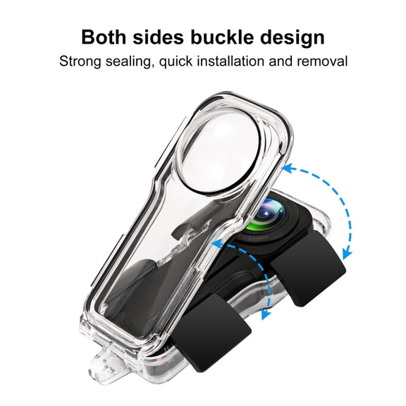For Insta360 One RS 1-Inch 360 Edition PULUZ 40m Underwater Water-resistant Housing Case
