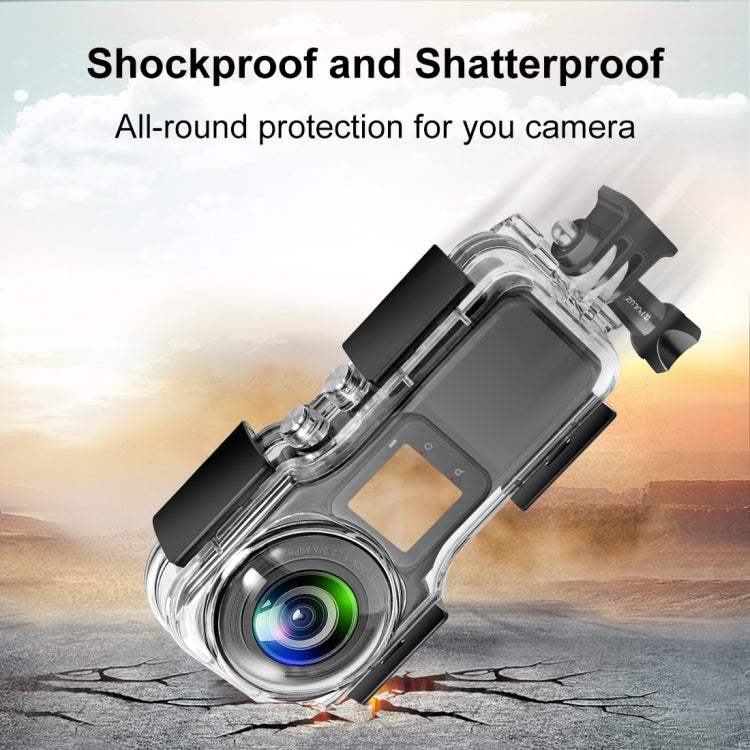 For Insta360 One RS 1-Inch 360 Edition PULUZ 40m Underwater Water-resistant Housing Case