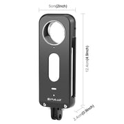 For Insta360 X3 PULUZ Metal Protective Cage Rig Housing Frame with Lens Protector(Black)