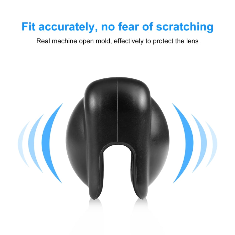 For Insta360 X3 PULUZ Silicone Protective  Lens Cover(Black)