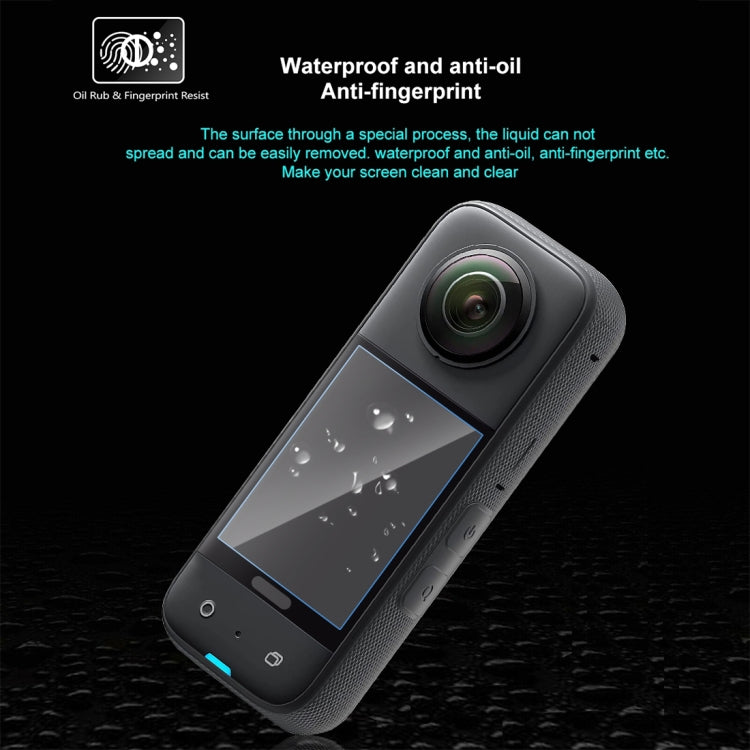 For Insta360 X3 PULUZ 2pcs Curved  HD Screen Film(Transparent)