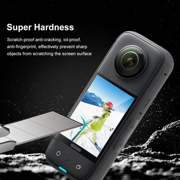 For Insta360 X3 PULUZ 2pcs Curved  HD Screen Film(Transparent)