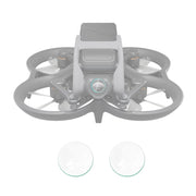 For DJI Avata 2pcs PULUZ Tempered Glass Drone Lens Film(Transparent)
