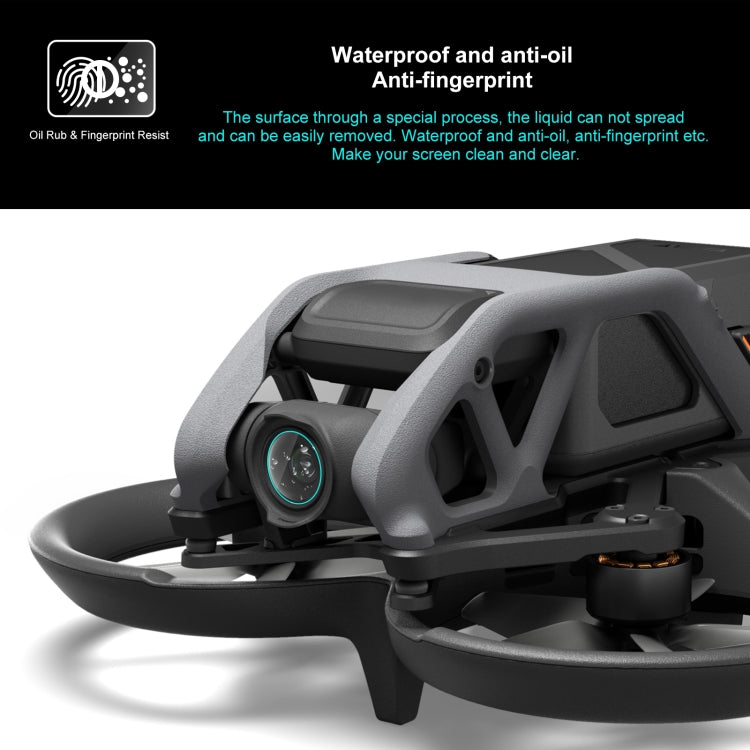 For DJI Avata 2pcs PULUZ Tempered Glass Drone Lens Film(Transparent)