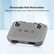 PULUZ Shockproof Anti-scratch Silicone Case For DJI Mini 3 / 3 Pro / Mavic 3 / Air 2S / Mini 2 Remote Control(Grey)