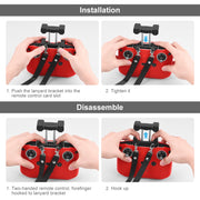 PULUZ Shockproof Anti-scratch Silicone Case with Neck Strap For DJI Mini 3 / 3 Pro / Mavic 3 / Air 2S / Mini 2 Remote Control (Black)
