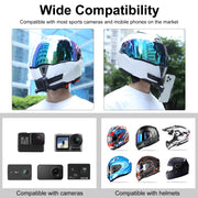 PULUZ Bending Action Camera Motorcycle Helmet Chin Mount (Black)