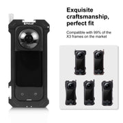 For Insta360 X3 PULUZ Lens Guard Optical Glass Protective Cover (Black)
