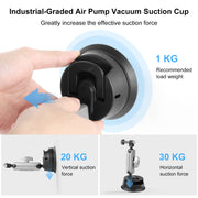 PULUZ Car Suction Cup Arm Mount with Mount Adapter & Long Screw