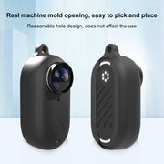 For Insta360 GO 3 PULUZ Camera Silicone Case with Lens  Cover (Black)