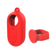 For Insta360 GO 3 PULUZ Camera Silicone Case with Lens  Cover (Red)