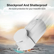 For Insta360 GO 3 PULUZ Camera Silicone Case with Lens  Cover (White)